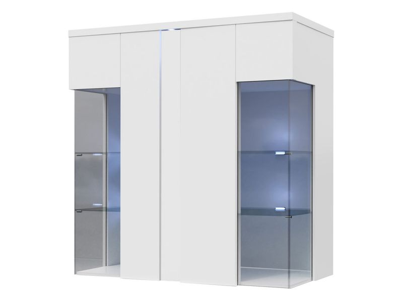 Witryna MIRJAN 24 Marco górna biały / biały połysk 1 szt.