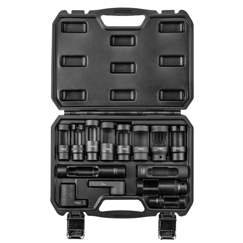 Nasadki do sondy lambda i wtryskiwaczy NEO TOOLS zestaw 14 szt. 1 kpl