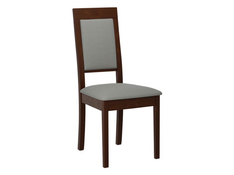 Krzesło MIRJAN 24 tapicerowane Roma XIII orzech/szara plecionka 1 szt.