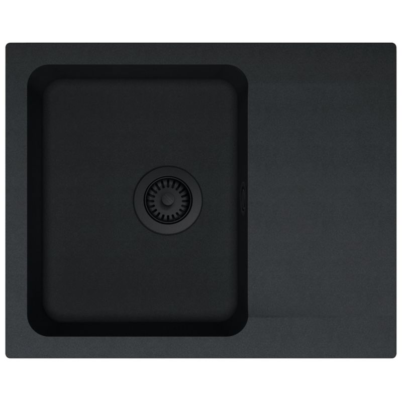 Zlewozmywak Franke Orion Tectonite 62x50 cm czarny mat, odwracalny, ociekacz, 1 szt.