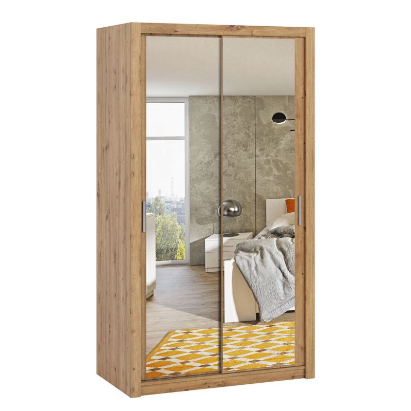 Szafa przesuwna z lustrem MIRJAN 24 Bono SZ120 dąb artisan 1 szt.