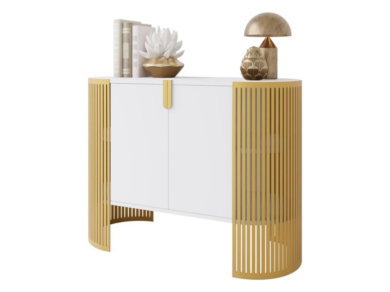 Komoda MIRJAN 24 Fikoli złoty/biel arktyczna 1 szt.