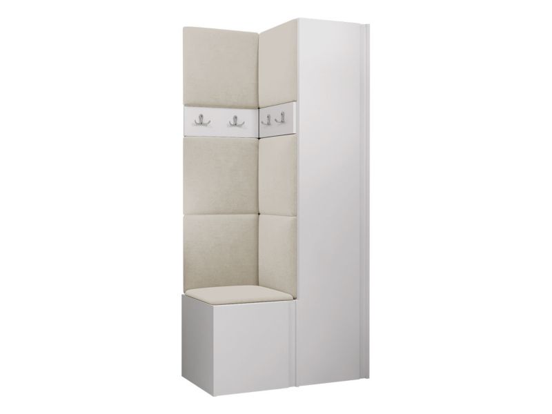 Garderoba MIRJAN 24 Orion XXIV biały + beżowy 1 kpl.