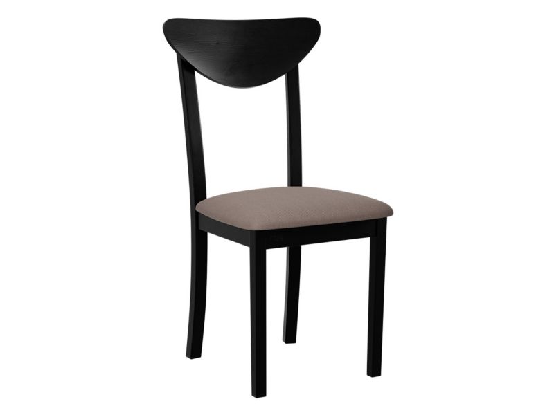 Krzesło MIRJAN 24 Hugo New III czarny/brązowa plecionka 1 szt.