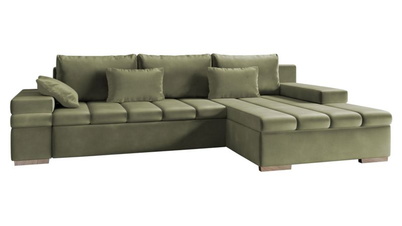 Narożnik z funkcją spania MIRJAN 24 Bangkok prawy khaki 1 szt.