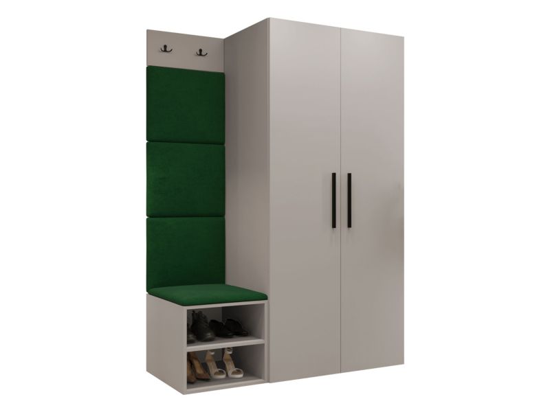 Garderoba MIRJAN 24 Medi IV kaszmir + zielony 1 kpl.