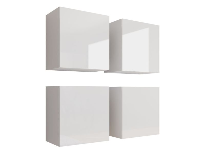 Komoda MIRJAN 24 Vigo kwadrat biały / biały połysk 1 szt.