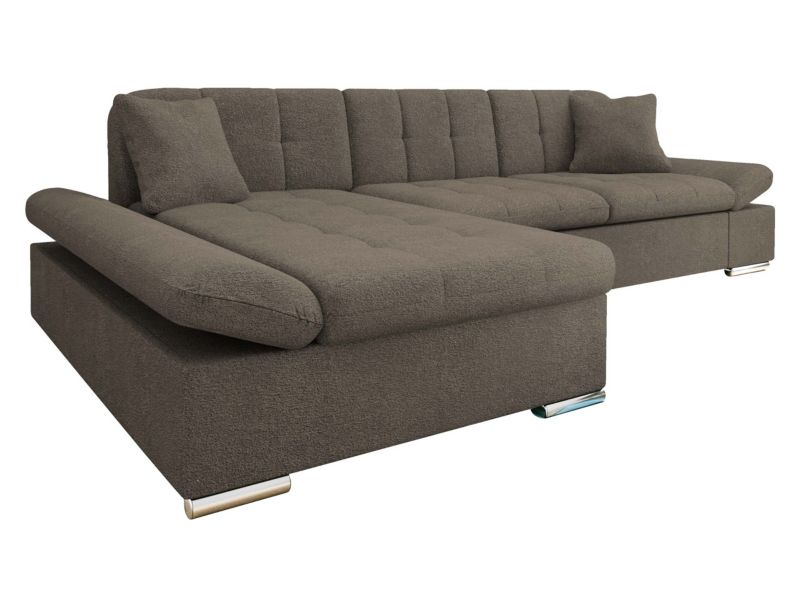 Narożnik z funkcją spania MIRJAN 24 Malwi lewy szarobrązowy 1 szt.