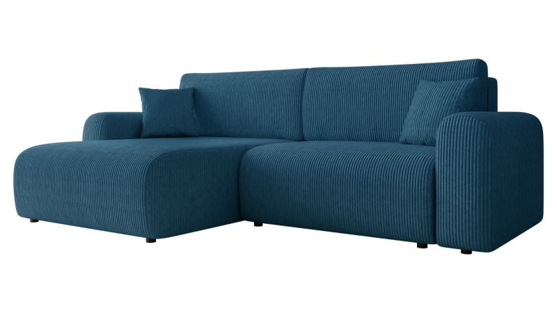 Narożnik z funkcją spania MIRJAN 24 Floryn L granatowy sztruks 1 szt.