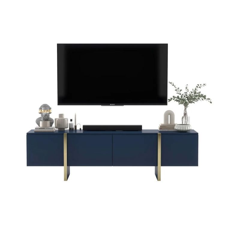 Szafka RTV Meble Lindner NAVA 2 160 grafit mat/dąb artisan 1 szt.