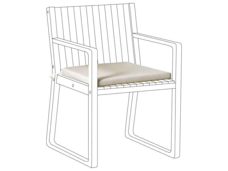 Poduszka na krzesło ogrodowe Sassari premium 46 x 46 cm Beżowoszary 1 szt.