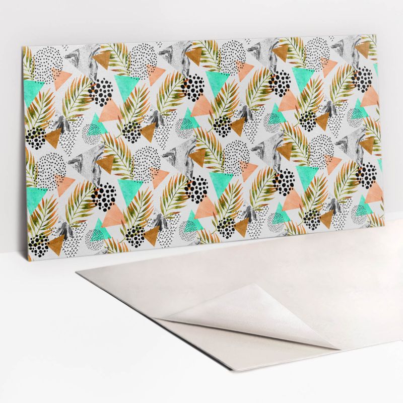 Panel samoprzylepny Tulup 100x50 cm Kompozycja liści 1 szt.