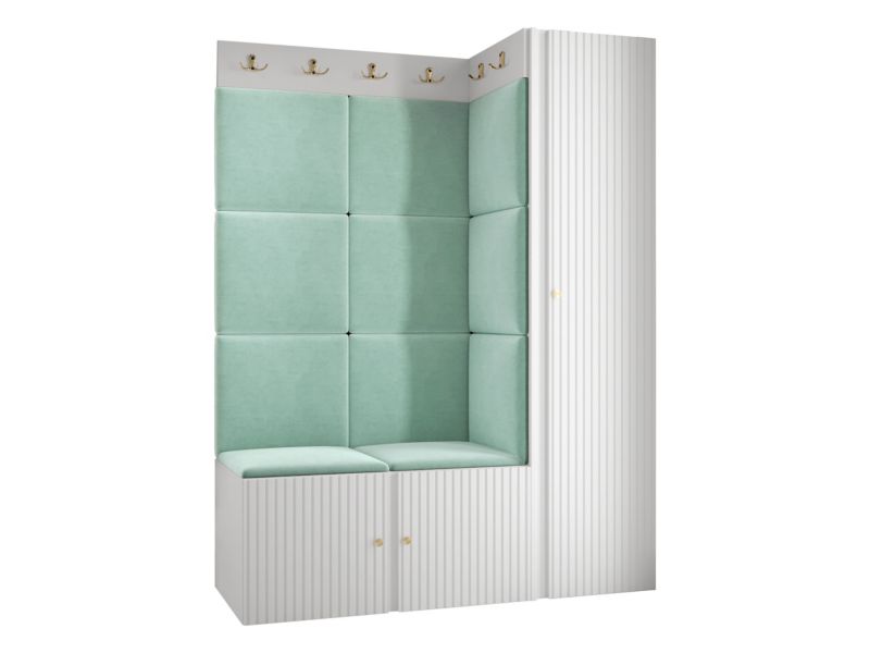 Zestaw MIRJAN 24 Orion Ryfel Slim IX biały + miętowy 1 kpl.