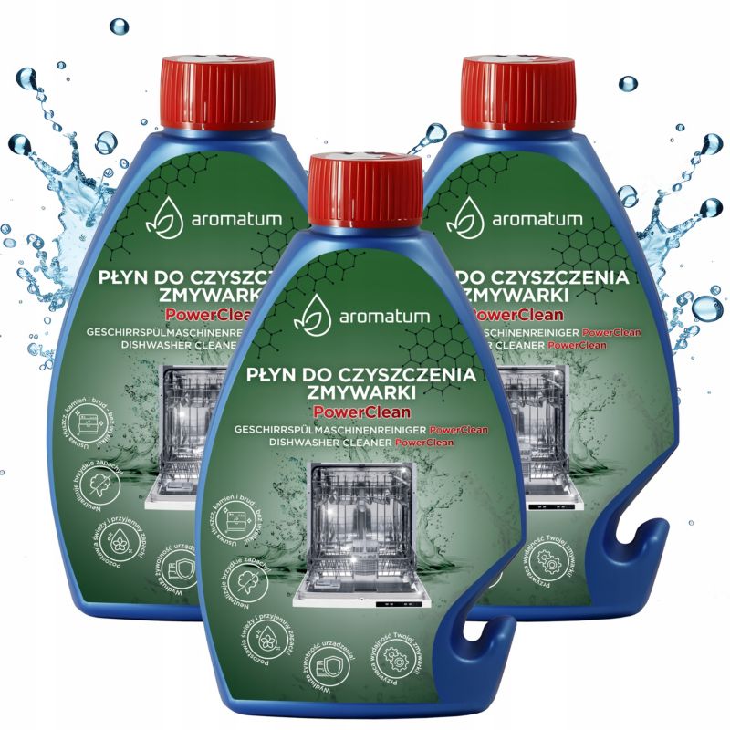 Płyn do czyszczenia zmywarki, Aromatum, w płynie, 3x 250ml, 3szt