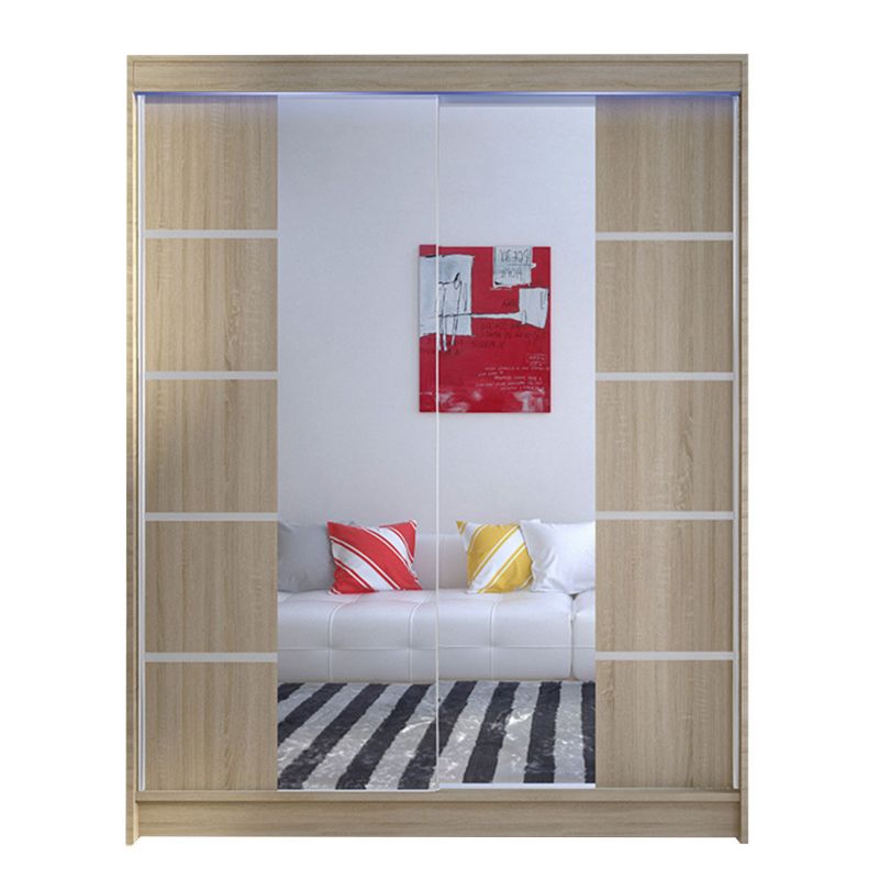 Szafa MIRJAN 24 z drzwiami przesuwnymi Camino V z oświetleniem RGB dąb sonoma 1 szt.