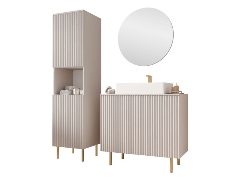 Meble łazienkowe MIRJAN 24 Nubia III kaszmir 1 kpl.