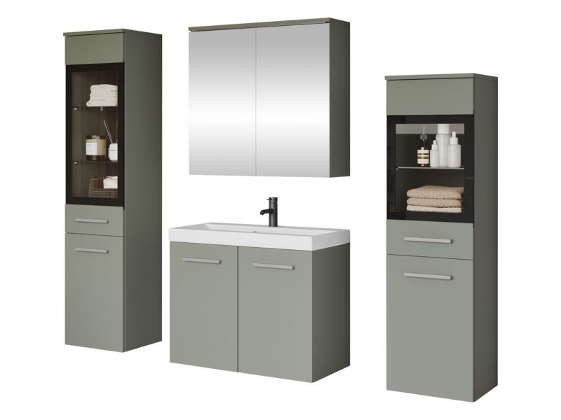 Meble łazienkowe MIRJAN 24 Madrit II mglista zieleń 1 kpl.