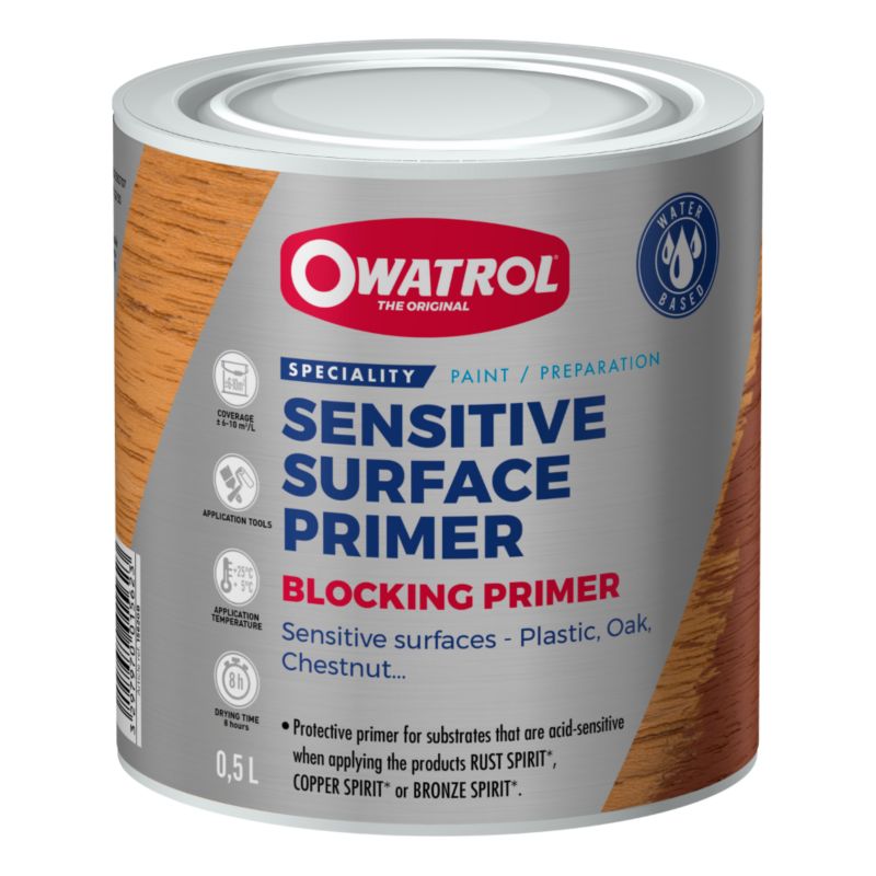 Podkład do efektów dekoracyjnych Owatrol Spirit: Blocking Prime brązowy 0,5L 1 szt.
