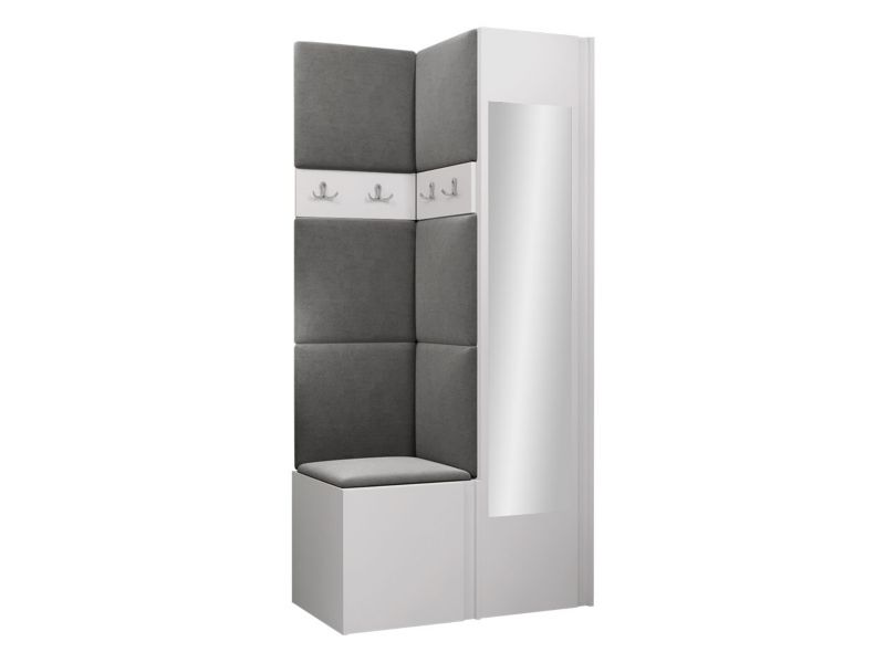 Garderoba MIRJAN 24 Orion XXV biały + szary 1 kpl.
