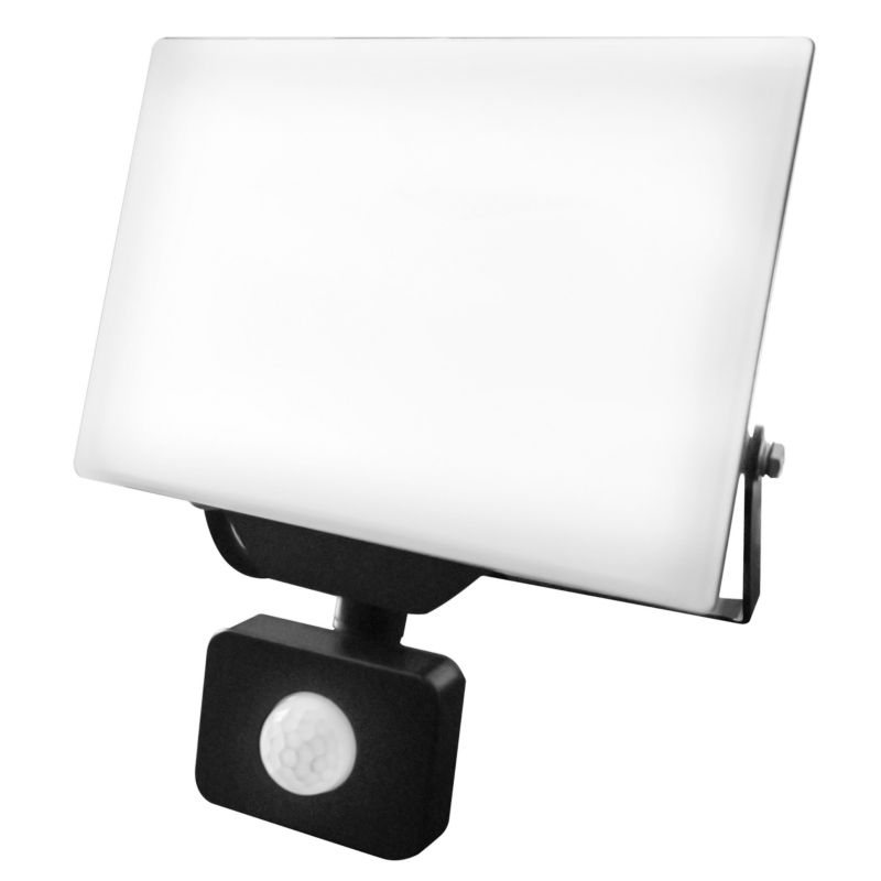 Naświetlacz LED MasterLED Ultron 20W IP65 4500K neutralna biel z czujnikiem PIR czarny 1 szt.