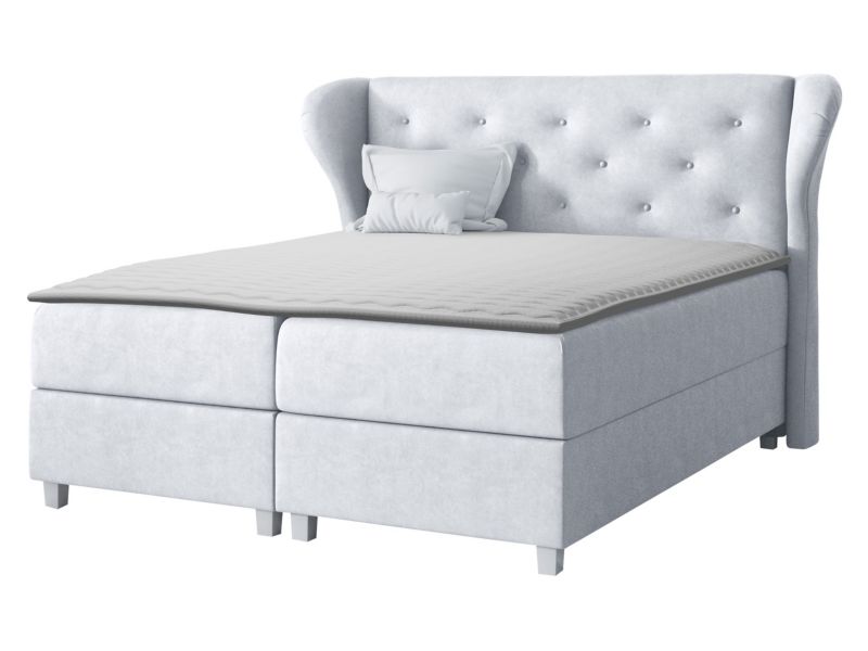 Łóżko kontynentalne MIRJAN 24 Bakarat 120x200 platynowy 1 szt.