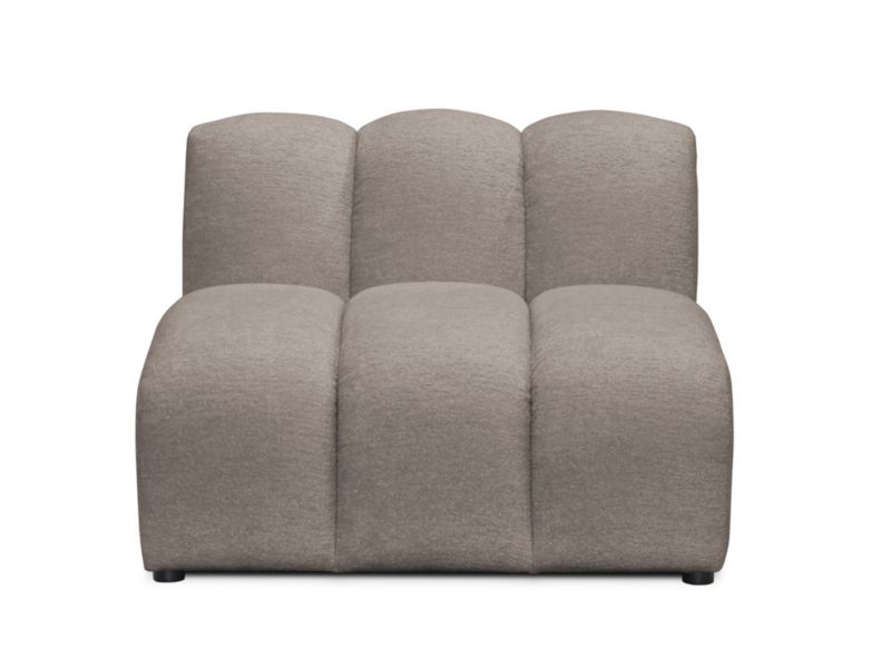 Moduł LaMiaSofa NAPOLI z tkaniny szenilowej 90x89 cm beżowy 1 szt.