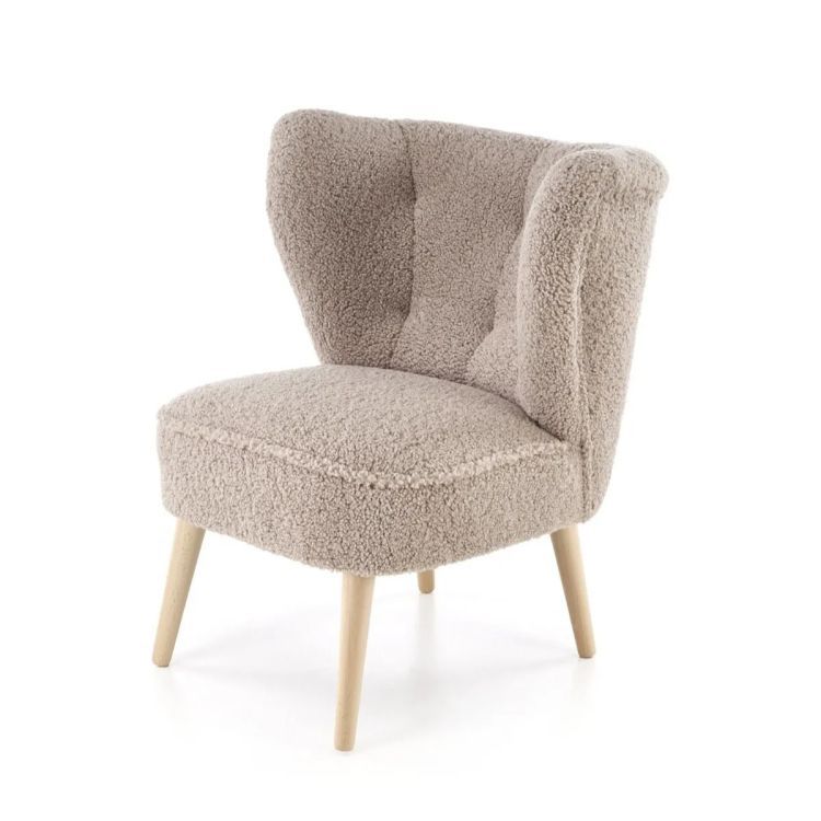 Fotel Halmar tapicerowany MOCCA cappuccino 1 szt