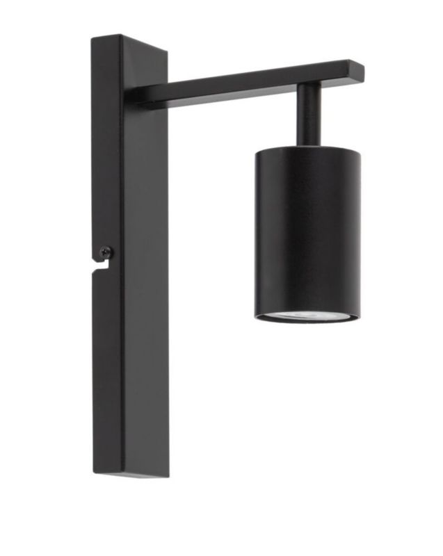 Kinkiet ścienny Sigma Lighting Vendo czarny styl nowoczesny 1 x GU10 x IP20 wym: 25 x 5 x 16 cm - 1 szt.