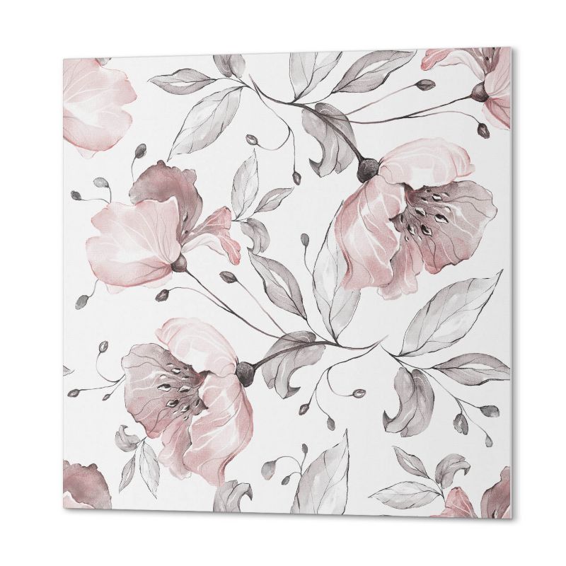 Panel Winylowy Ścienny ArtPrintCave 50x50 cm Kwiatowy wzór akwarelowy 4 szt.