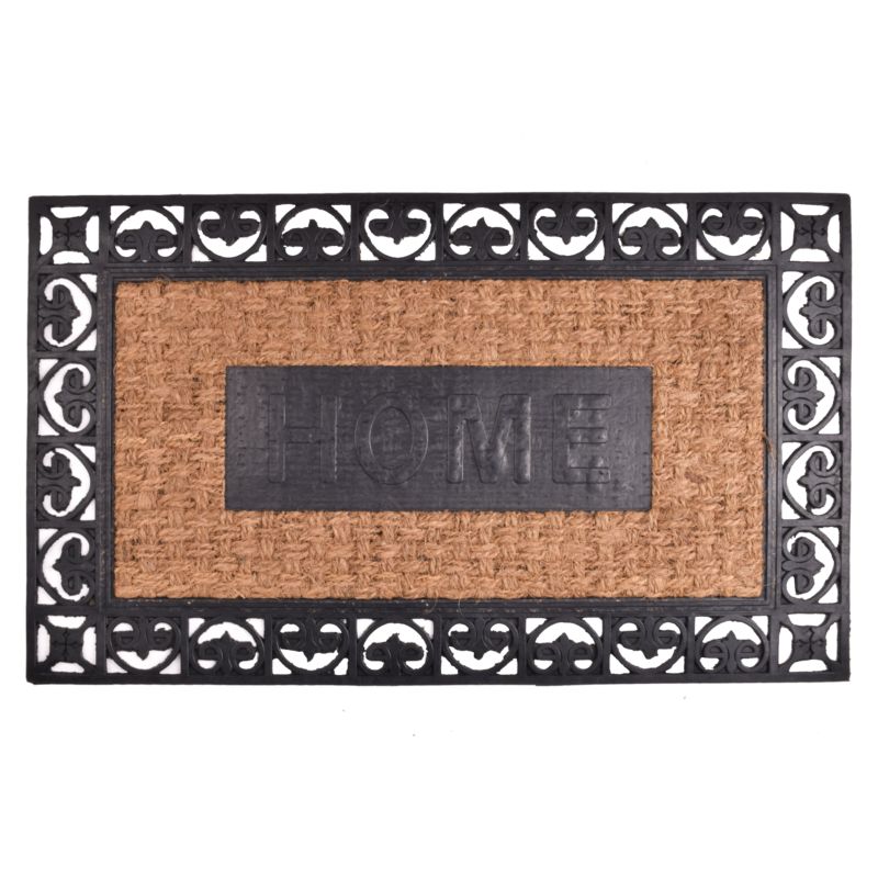 Wycieraczka Panama kokos guma czarny napis home Direct Home & Garden 40X60 cm 1 szt.