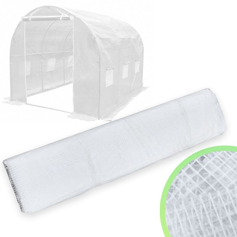 Pokrycie do Tunelu Ogrodowego 4iQ 2x3m Białe UV 1szt.