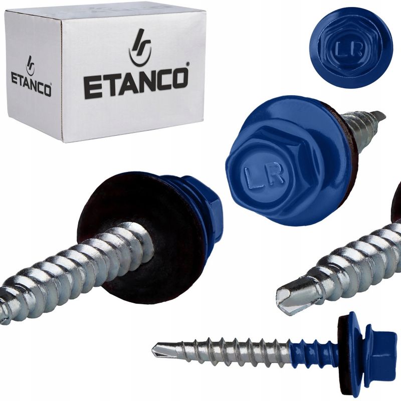 Wkręty Farmerskie Etanco 4,8X35mm Ral 5010 250 szt.