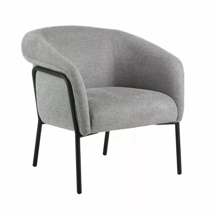 Fotel Signal tapicerowany CLOLVER BREGO szary 1 szt