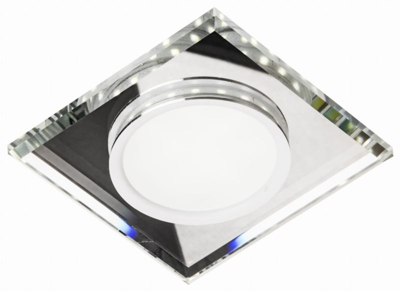 Oprawa sufitowa wpuszczana Candellux Ssp srebrna LED 8W 6500K 500lm IP20 wym: 11,2 x 11,2 cm kwadratowa - 1 szt.
