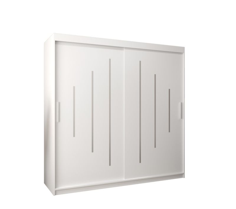 Szafa przesuwna Garderoba Abiks YORK 200 biały/biały 1 szt.