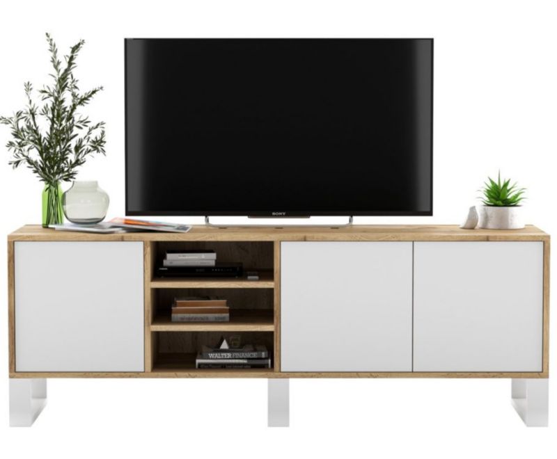 Szafka RTV Meble Lindner SELF 2 120 grafitowa mat 1 szt.