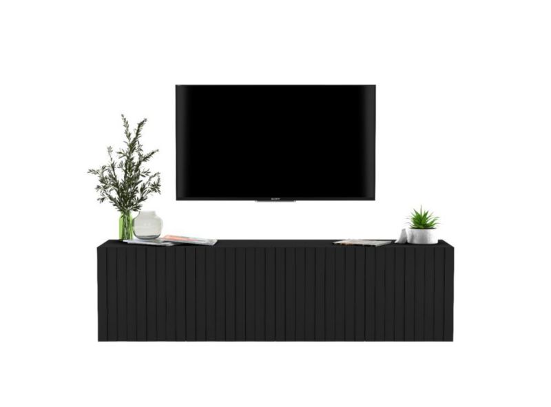 Szafka RTV Meble Lindner TAL 150 czarna mat 1 szt.