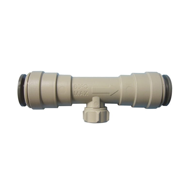 15DCV John Guest, podwójny zawór zwrotny, wtykowy 15 mm