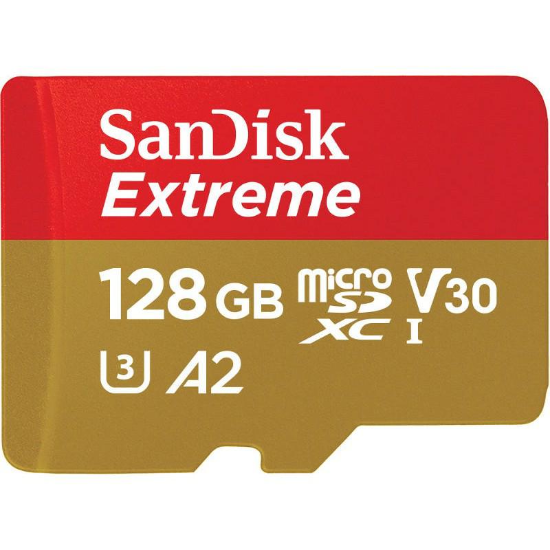 SanDisk Micro SDXC 128GB 160/90MBEXTREME SDSQXA1-128G-GN6MA c10 A2 V30 U3 - Henryx24