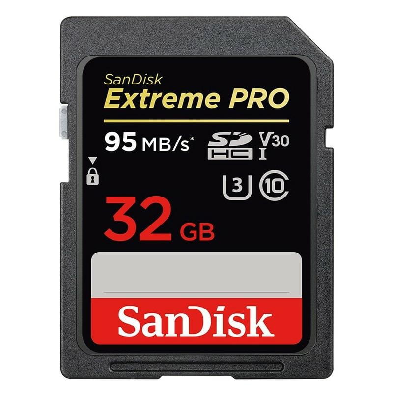 SanDisk SDHC 32GB Extreme PRO 100/90MB U3 class 10 V30 SDSDXXO-032G-GN4IN - Henryx24