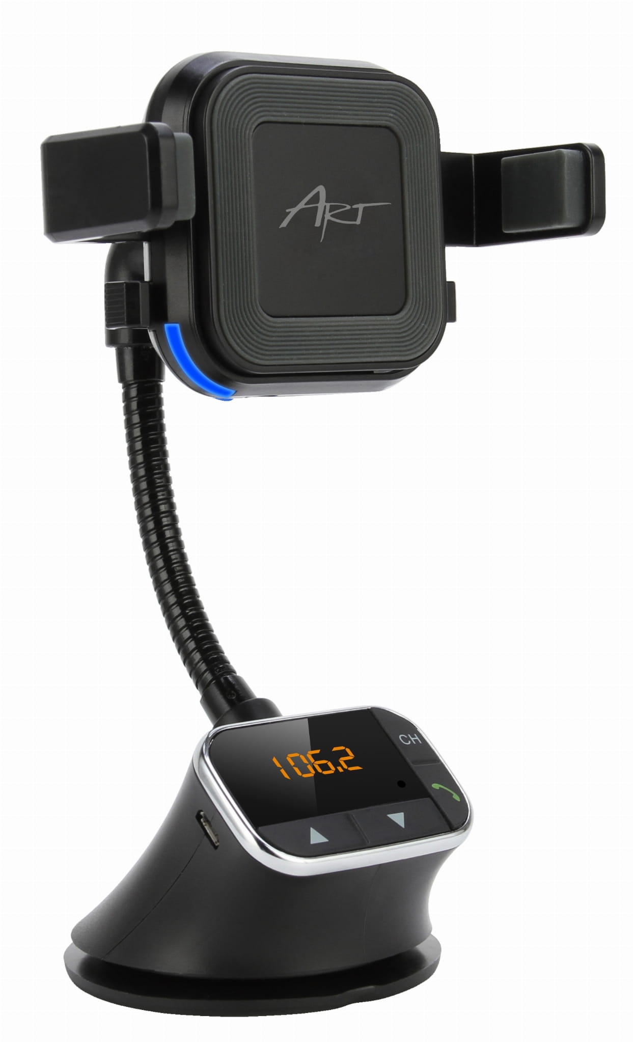 ART Transmiter BLUETOOTH FM09BT 4w1 ładowarka indukcyjna, uchwyt - Henryx24