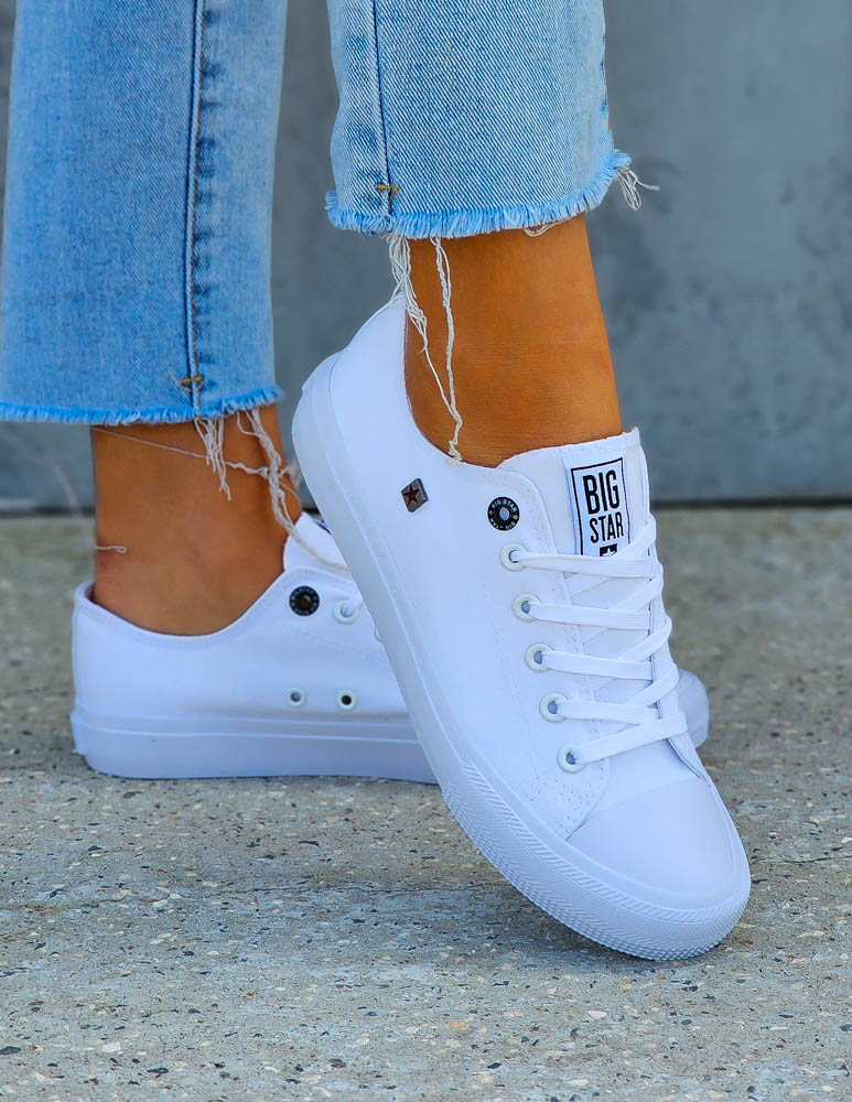 Białe Trampki Tenisówki Buty Sportowe Damskie Big Star 022 101