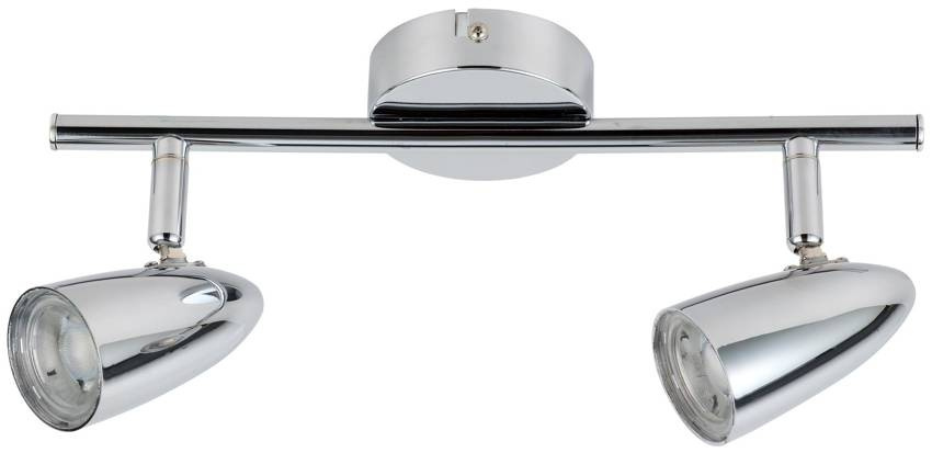 Srebrny kinkiet LED nad lustro 2x4W ciepła barwa LIBERTY metal