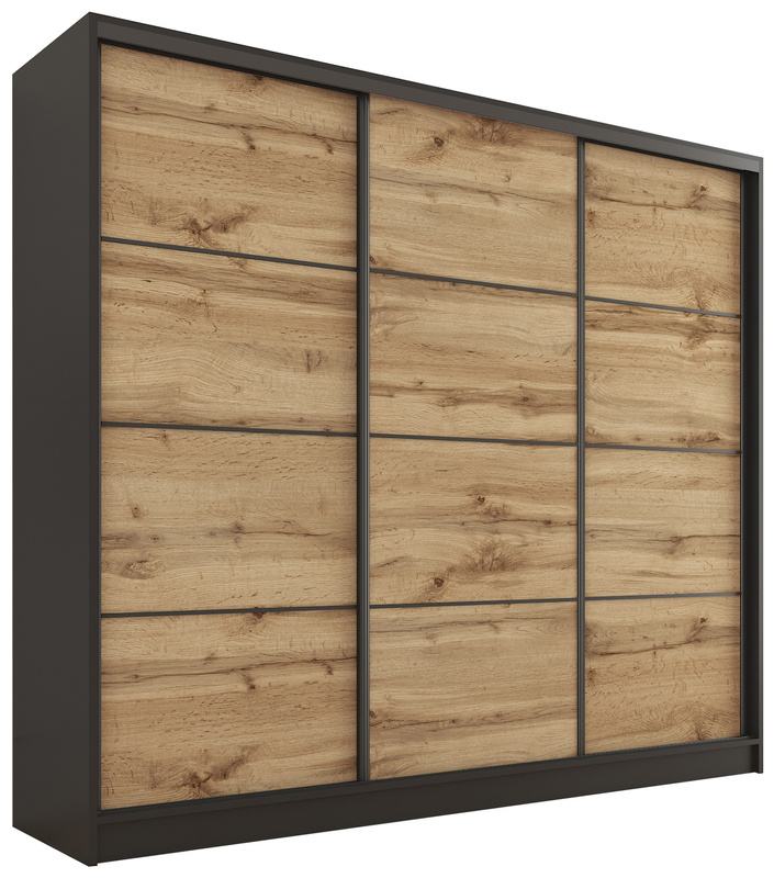 Szafa przesuwna 200 cm dąb wotan LOFT
