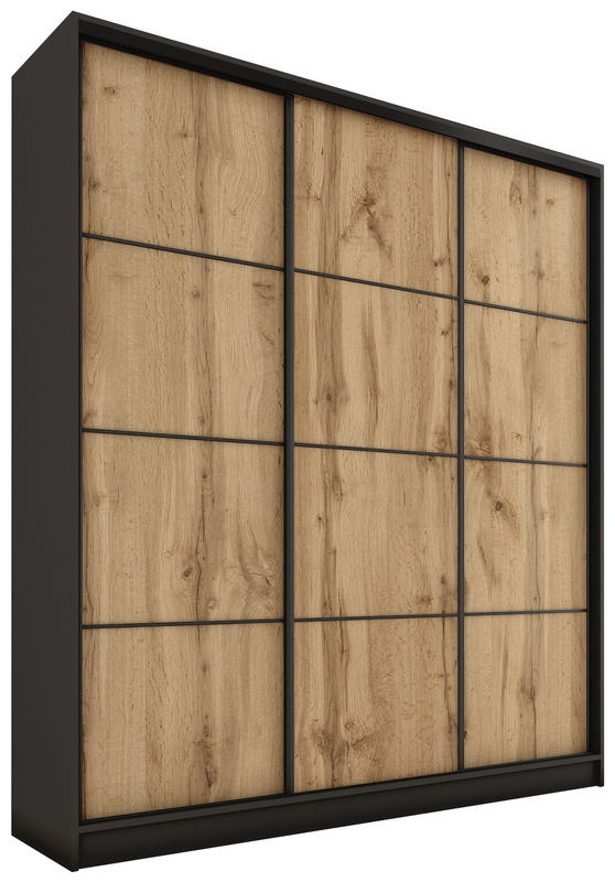 Wysoka szafa przesuwna do sypialni 180 cm LOFT MAX