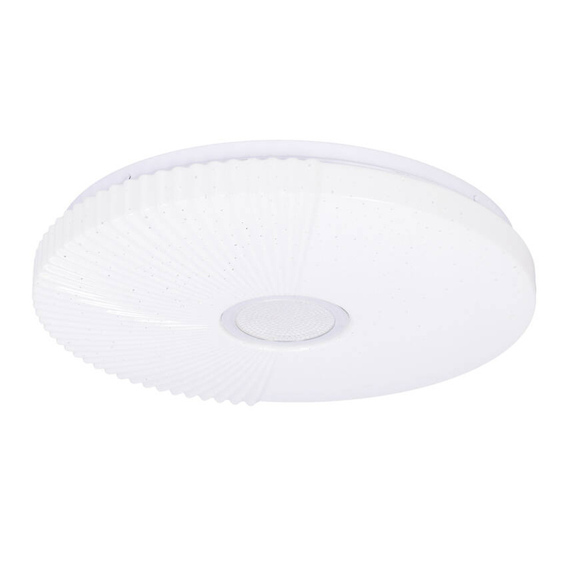 Biały plafon sufitowy LED 24W do salonu SUNNY 38 cm 4000K