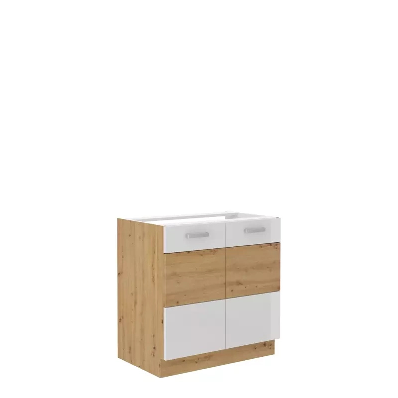 Szafka pod zlewozmywak Biały 80 cm AGATA