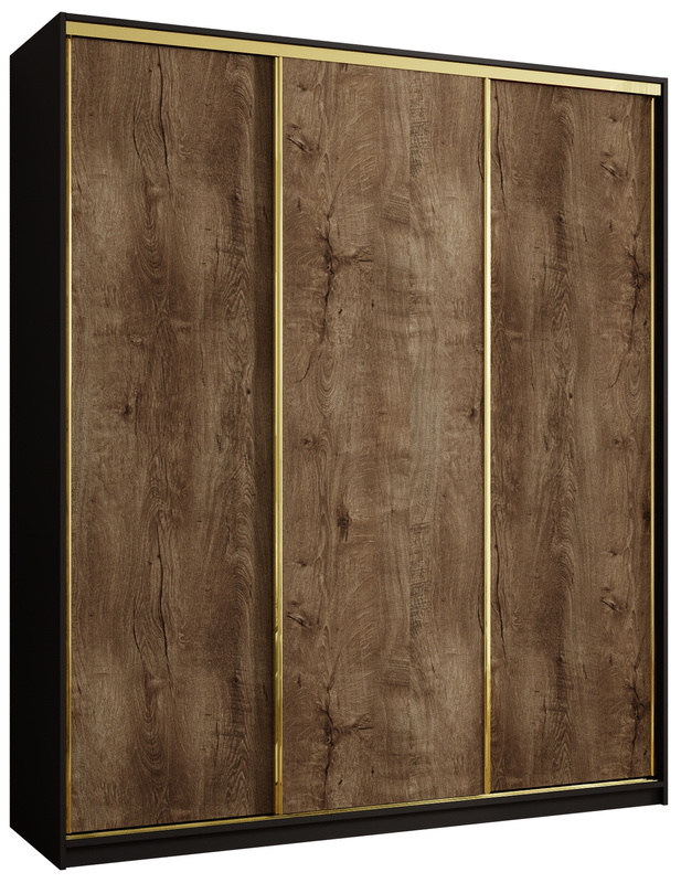 Pojemna szafa przesuwna 200 cm GOLD NEW MAX lefkas