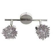 Chromowana lampa sufitowa listwa 2-punktowa do salonu SPLIT G9