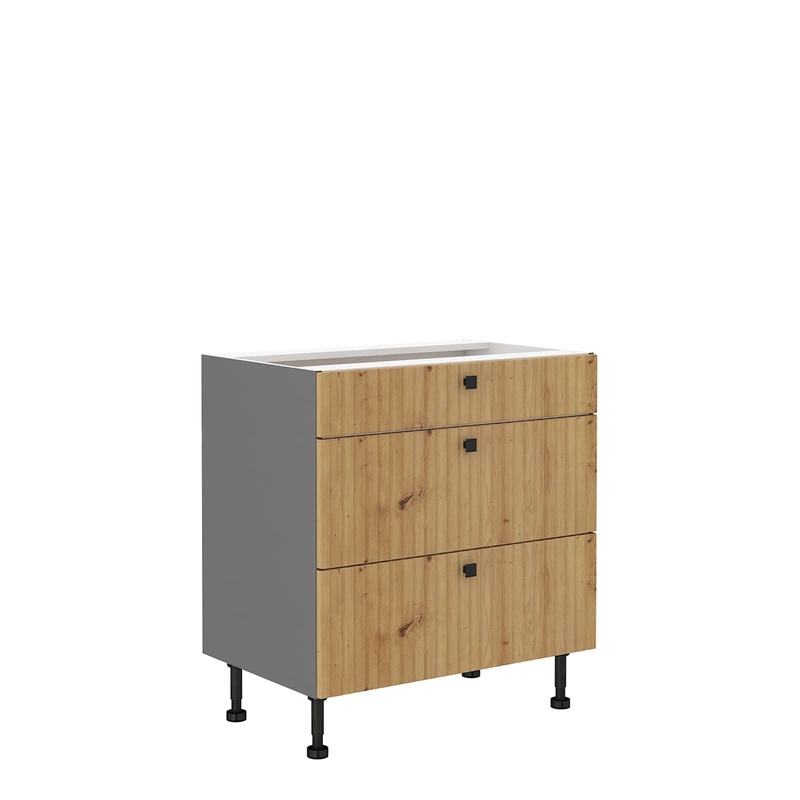 Dolna szafka kuchenna z frezowanymi frontami 80 cm ALEPPO